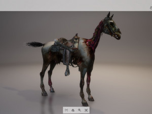 animal - horse c03 Modelo 3D