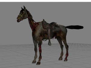 animal - horse c03 3D Model