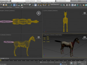 animal - horse c04 nogear Model 3D