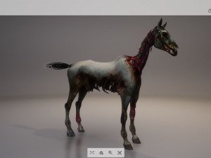 animal - horse c04 nogear Model 3D