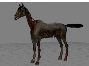 animal - horse c04 nogear Model 3D