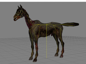animal - horse c06 nogear 3D Модель