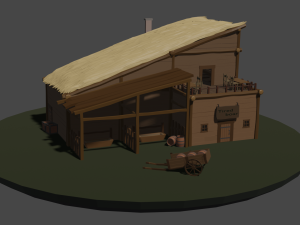 tavern game-ready Modèle 3D
