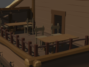 tavern game-ready 3D Модель