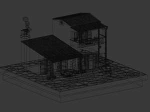 Greek House Modello 3D