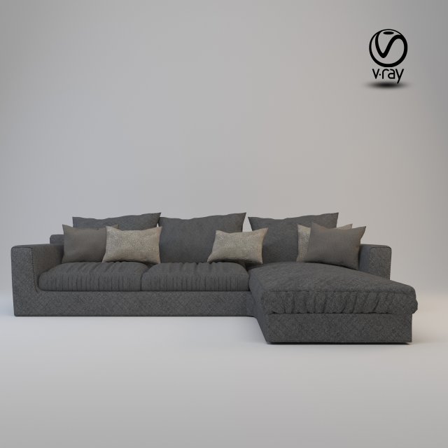 sofa 3Dモデル .c4d .max .obj .3ds .fbx .stl .blend 
