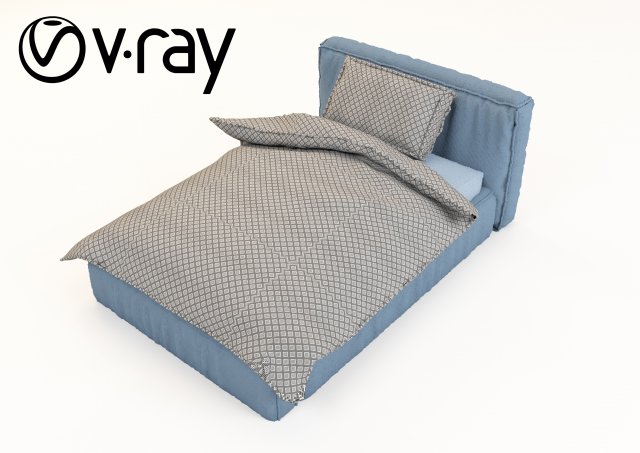 modernbed 3D 모델 .c4d .max .obj .3ds .fbx .stl .blend 