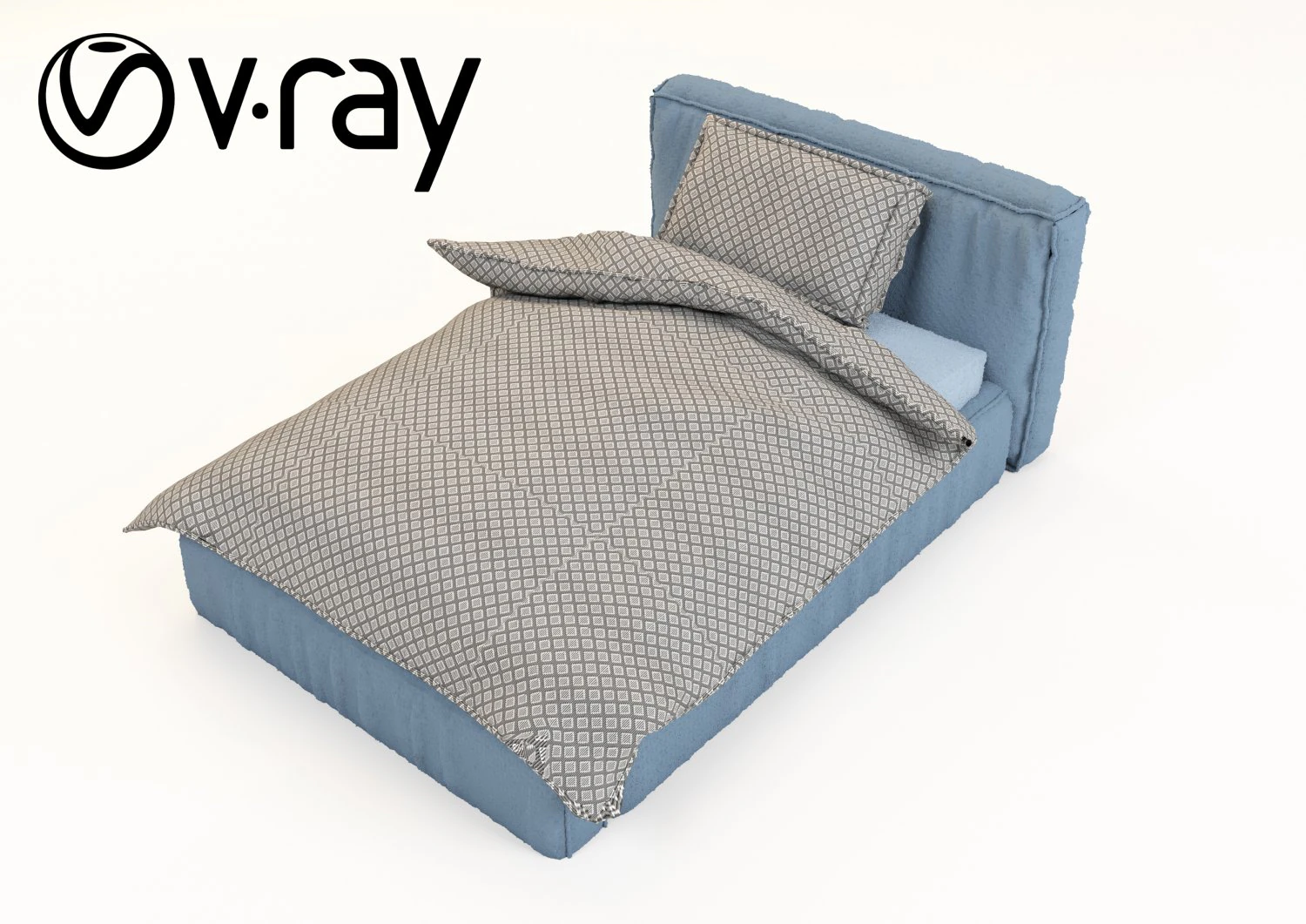 modernbed 3D Model .c4d .max .obj .3ds .fbx .stl .blend