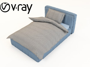 modernbed 3D 模型