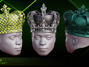 20 Different Hats 3D Модель