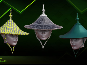 20 Different Hats 3D Модель