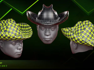 20 Different Hats 3D Model