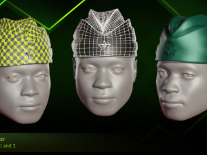 20 Different Hats 3D Модель