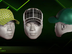 20 Different Hats 3D Model