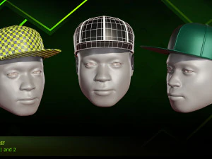 20 Different Hats 3D Model