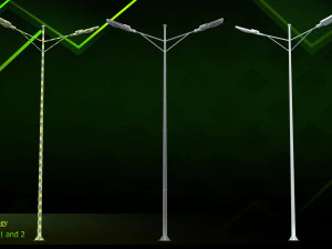 20 lamp post 3D Model