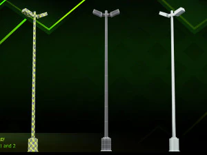 20 lamp post 3D Model