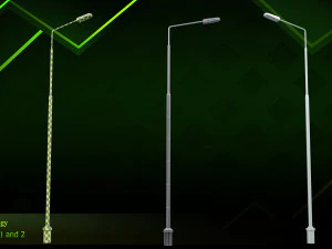 20 lamp post 3D Model