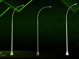 20 lamp post 3D Model