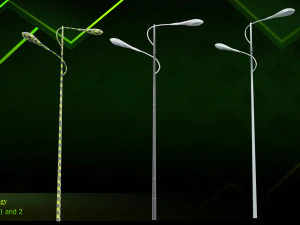 20 lamp post 3D Model