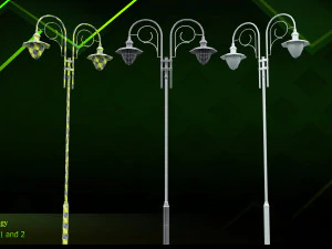20 lamp post 3D Model