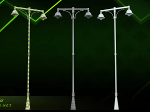 20 lamp post 3D Model