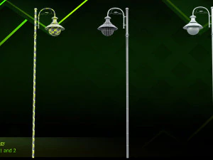 20 lamp post 3D Model