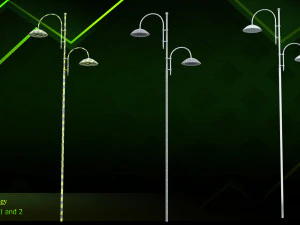 20 lamp post 3D Model