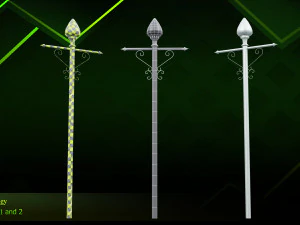 20 lamp post 3D Model