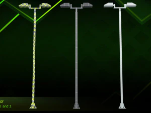 20 lamp post 3D Model