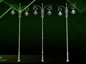 20 lamp post 3D Model
