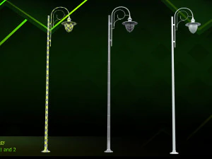 20 lamp post 3D Model