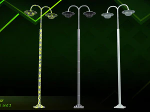 20 lamp post 3D Model