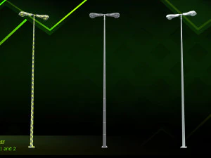 20 lamp post 3D Model