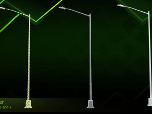 20 lamp post 3D Model