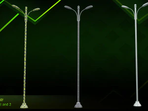 20 lamp post 3D Model