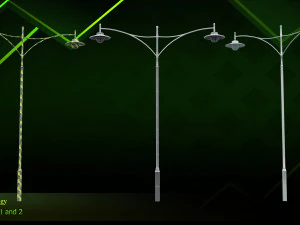 20 lamp post 3D Model