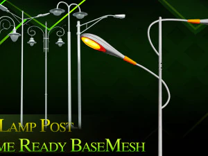 20 lamp post 3D Model
