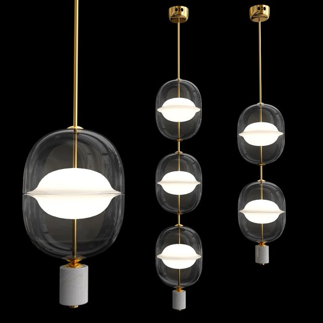 designer lamp platte 3D Model .c4d .max .obj .3ds .fbx .stl .blend 