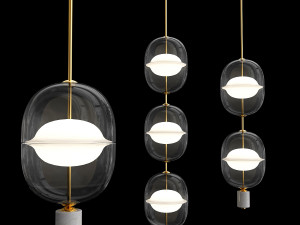 designer lamp platte Modèle 3D