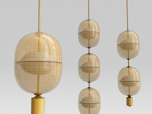 designer lamp platte 3D Model