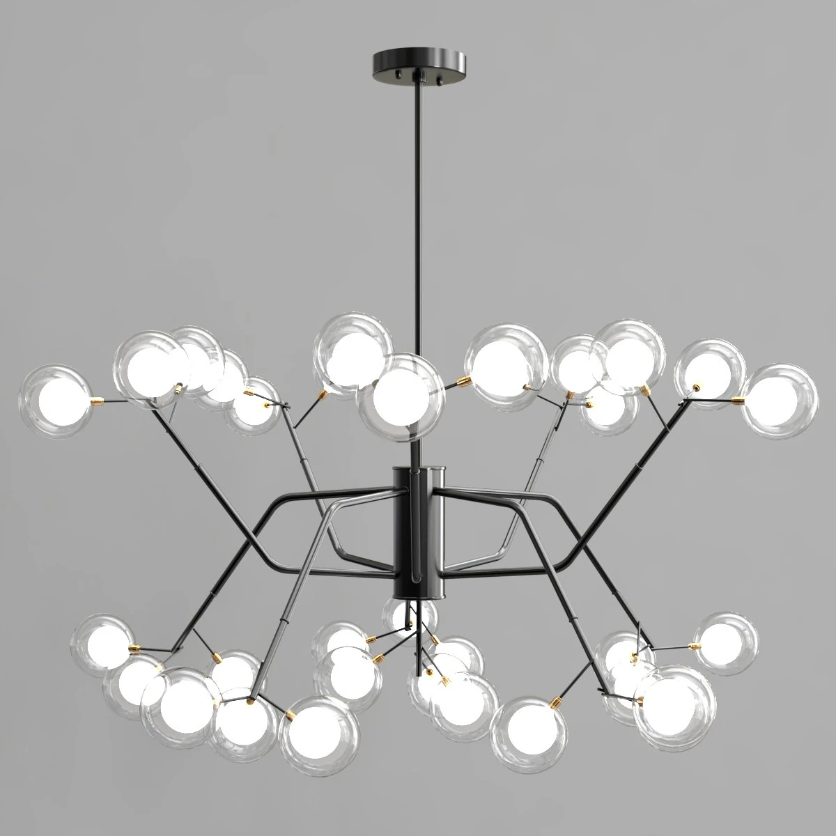 nordic style magic bean chandelier 3D Model .c4d .max .obj .3ds .fbx .stl .blend 