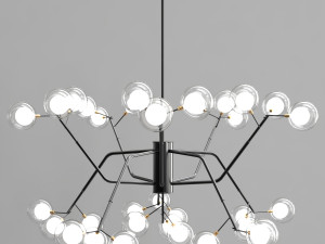 nordic style magic bean chandelier 3D Model