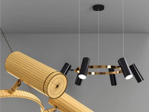spacer hanging light 3D Model