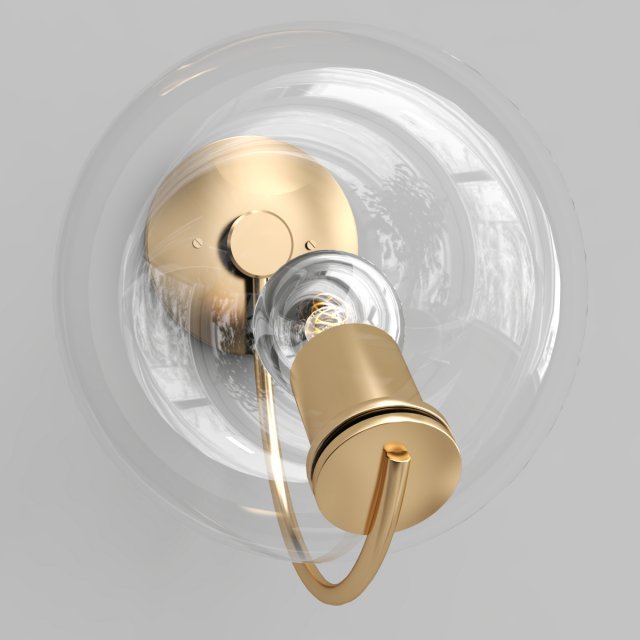 fiddlehead sconce 3D Модель .c4d .max .obj .3ds .fbx .stl .blend