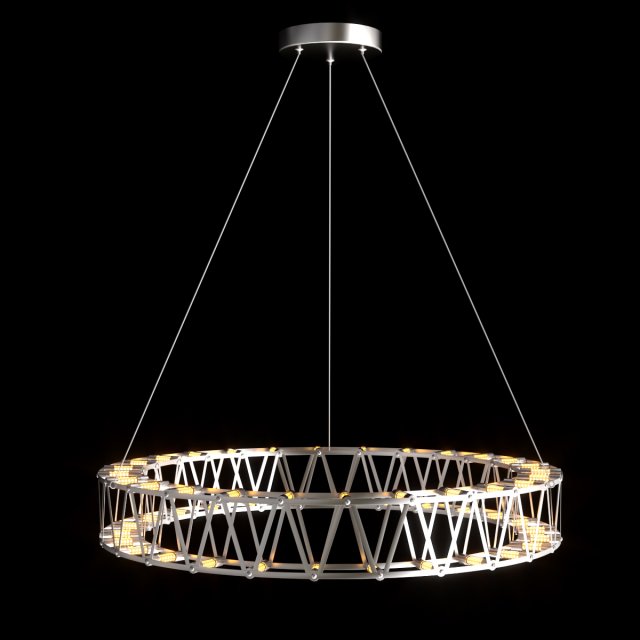 eiff pendant light Model 3D .c4d .max .obj .3ds .fbx .stl .blend 