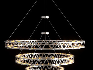 eiff pendant light Model 3D