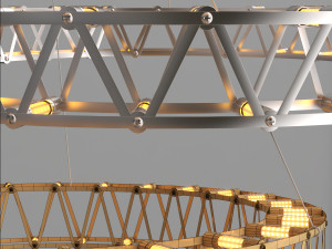 eiff pendant light Model 3D
