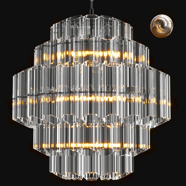 vittoria chandelier 3D मॉडल .c4d .max .obj .3ds .fbx .stl .blend 