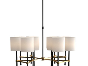 leland chandelier Modelo 3D